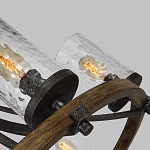 Люстра с цилиндрическим плафонами из толстого волнистого стекла в индустриальном стиле Feiss варинант исполнения - 9 | Loft Concept в Краснодаре