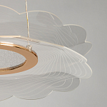 Люстра с прозрачным волнистым плафоном в форме цветка Ethereal Bloom варинант исполнения - 10 | Loft Concept в Краснодаре