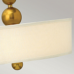 Люстра подвесная с белым тканевым цилиндрическим абажуром и декоративными шарами Hinkley варинант исполнения - 11 | Loft Concept в Краснодаре