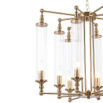Люстра с 8-ю прозрачными цилиндрическими плафонами Jeanette варинант исполнения - 9 | Loft Concept в Краснодаре