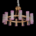 Люстра круглая с текстурными цилиндрическими плафонами Glimpse варинант исполнения - 2 | Loft Concept в Краснодаре