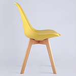 Стул с основой из пластика и мягким сиденьем Arvika Yellow варинант исполнения - 3 | Loft Concept в Краснодаре