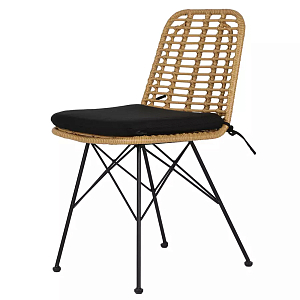 Стул с ротанговым плетением Wicker Stool без подлокотников