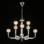 Люстра с 8-ю лампами и гранеными стеклянными плафонами Prism Gala варинант исполнения - 3 | Loft Concept в Краснодаре
