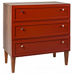 Комод красный из массива бука с 3-мя ящиками Wenge Light варинант исполнения - 1 | Loft Concept в Краснодаре