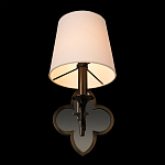 Бра с белым текстильным абажуром и фигурным основанием с зеркальной вставкой Vitorino варинант исполнения - 17 | Loft Concept в Краснодаре