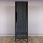 Узкий Шкаф Primo с 2 выдвижными ящиками Черный дуб варинант исполнения - 2 | Loft Concept в Краснодаре