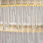 Люстра круглая с прозрачными стеклянными трубками 51 см Nembus варинант исполнения - 10 | Loft Concept в Краснодаре