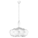 Подвесной светильник с белым фигурным абажуром и мягкими волнистыми краями Cloud Motion  варинант исполнения - 11 | Loft Concept в Краснодаре
