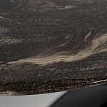 Стол журнальный овальный с столешницей из искусственного мрамора Alonso Gloss варинант исполнения - 3 | Loft Concept в Краснодаре