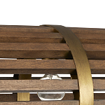 Люстра линейная полукруглой формы Wooden Horseshoe варинант исполнения - 1 | Loft Concept в Краснодаре