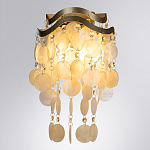 Бра с белыми перламутровыми подвесками и золотистыми волнистыми элементами SHELL варинант исполнения - 1 | Loft Concept в Краснодаре