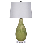 Настольная лампа зеленая грушевидной формы Rich Green Glaze варинант исполнения - 3 | Loft Concept в Краснодаре