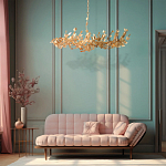 Люстра с абажуром оформленным в виде стаи бабочек Eternal Butterflies варинант исполнения - 4 | Loft Concept в Краснодаре