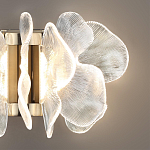 Бра с крупными прозрачными лепестками с рельефной поверхностью Ethereal Bloom варинант исполнения - 5 | Loft Concept в Краснодаре