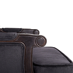 Диван двухместный George Grand Seating black velour варинант исполнения - 4 | Loft Concept в Краснодаре