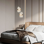 Подвесной светильник из хрусталя Fleuretta Crystal Gold Hanging Lamp варинант исполнения - 3 | Loft Concept в Краснодаре