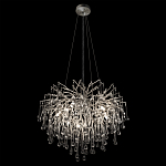 Люстра подвесная с прозрачными стеклянными подвесками в форме капель Диаметр 60 см Droplet Chandelier варинант исполнения - 13 | Loft Concept в Краснодаре