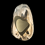 Бра овальное из стекла с золотым элементом Flow Texture  варинант исполнения - 5 | Loft Concept в Краснодаре