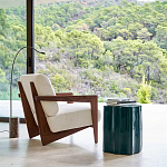 Кресло с обивкой из белого букле Armchair White Boucle варинант исполнения - 6 | Loft Concept в Краснодаре