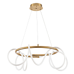 Люстра подвесная кольцевая и изогнутыми светодиодными трубками Luke Lampco Tracer Lamp варинант исполнения - 1 | Loft Concept в Краснодаре