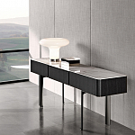 Консоль чёрная с 3-мя выдвижными ящиками Lou варинант исполнения - 2 | Loft Concept в Краснодаре