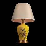 Настольная лампа желтая с изображением птиц Slip Away варинант исполнения - 4 | Loft Concept в Краснодаре