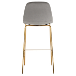 Барный стул на золотистых ножках VENDRAMIN Grey варинант исполнения - 5 | Loft Concept в Краснодаре