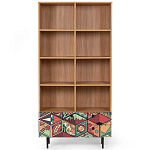 Широкий стеллаж с принтом Elise Rack варинант исполнения - 7 | Loft Concept в Краснодаре