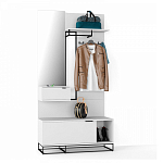 Вешалка настенная белая Strict Lines варинант исполнения - 2 | Loft Concept в Краснодаре