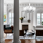 Подвесной светильник с белым фигурным абажуром и мягкими волнистыми краями Cloud Motion  варинант исполнения - 19 | Loft Concept в Краснодаре