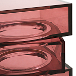 Стол журнальный в форме кубов Acrylic Furniture Lumina Crimson Clarity варинант исполнения - 3 | Loft Concept в Краснодаре