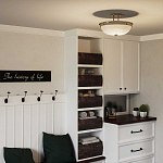 Потолочный светильник со стеклянным плафоном в виде купола Quoizel варинант исполнения - 6 | Loft Concept в Краснодаре