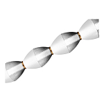 Подвесной светильник линейный в сочетании двух разных фактур стекла Enchanting варинант исполнения - 4 | Loft Concept в Краснодаре