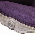 Кресло низкое в стиле прованс Louis French Armchair purple flax варинант исполнения - 4 | Loft Concept в Краснодаре