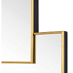 Золотое зеркальное панно из зеркальных квадратов Overlapping варинант исполнения - 1 | Loft Concept в Краснодаре