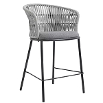 Стул барный с декоративным плетением на спинке и подлокотниках Chair Weave варинант исполнения - 2 | Loft Concept в Краснодаре