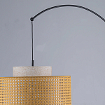 Торшер с декоративным поясом из плетеного бамбука Biuloggicu варинант исполнения - 7 | Loft Concept в Краснодаре