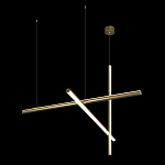 Люстра с 3-мя  пересекающимися цилиндрическими плафонами на тонких тросах Trumpet tube варинант исполнения - 5 | Loft Concept в Краснодаре