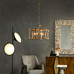 Подвесной светильник в форме фонаря коричневый Brown Eco Lantern варинант исполнения - 2 | Loft Concept в Краснодаре