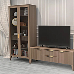 Витрина 2-х дверная с 5-ю полками и 2-мя ящиками Harper Line варинант исполнения - 3 | Loft Concept в Краснодаре