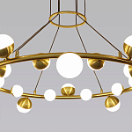 Люстра подвесная светодиодная с плафонами в форме шара Italian Globe Cedar Moss Light варинант исполнения - 2 | Loft Concept в Краснодаре