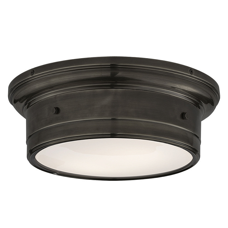 Потолочный светильник круглый черного цвета Modern Simple Ceiling Light Черный Белый Потолочный светильник круглый черного цвета Modern Simple Ceiling Light Черный Белый в Краснодаре | Loft Concept