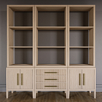 Модульный стеллаж Primo из трех составных элементов Светлый дуб варинант исполнения - 2 | Loft Concept в Краснодаре