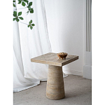 Столик приставной с квадратной столешницей Textured Cream Table варинант исполнения - 9 | Loft Concept в Краснодаре