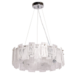 Люстра круглая с подвесными прямоугольными пластинами из стекла Glacier Panels варинант исполнения - 2 | Loft Concept в Краснодаре