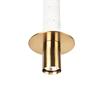 Подвесной светильник с узким цилиндрическим плафоном и золотым металлическим декором Concrete Pipe варинант исполнения - 15 | Loft Concept в Краснодаре