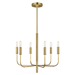 Люстра с 6-ю лампами на тонких изогнутых рожках в современном стиле Feiss варинант исполнения - 2 | Loft Concept в Краснодаре