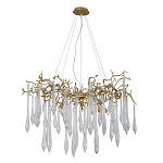 Люстра подвесная с прозрачными подвесками в форме капель Droplet Chandelier варинант исполнения - 2 | Loft Concept в Краснодаре