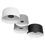 Потолочный светильник с 4-мя цилиндрическими абажурами белого серого и черного цвета Urban Dome варинант исполнения - 3 | Loft Concept в Краснодаре